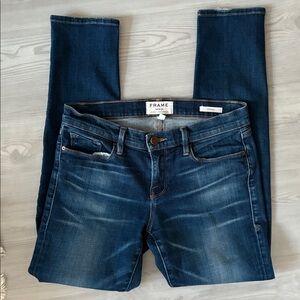 FRAME Size 26 Le Garcon Jeans - Blue Denim